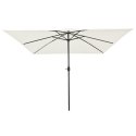 KWADRATOWY PARASOL OGRODOWY 295X245CM PIASEK BIAŁY