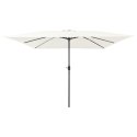KWADRATOWY PARASOL OGRODOWY 295X245CM PIASEK BIAŁY