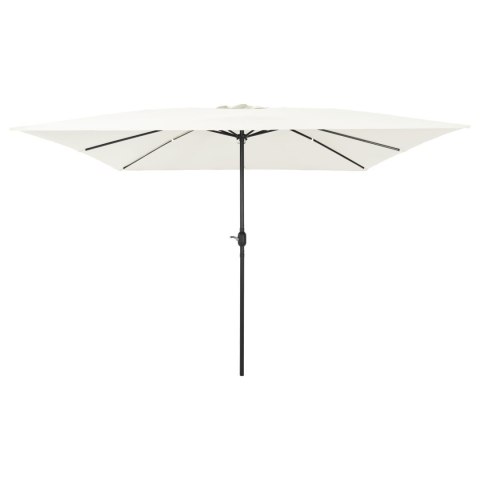 KWADRATOWY PARASOL OGRODOWY 295X245CM PIASEK BIAŁY