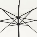 KWADRATOWY PARASOL OGRODOWY 295X245CM PIASEK BIAŁY