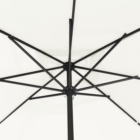 KWADRATOWY PARASOL OGRODOWY 295X245CM PIASEK BIAŁY