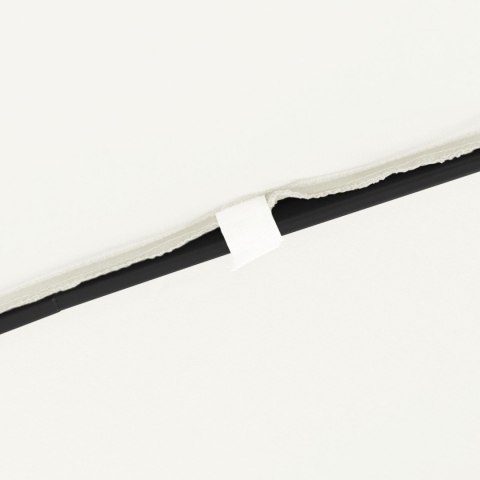 KWADRATOWY PARASOL OGRODOWY 295X245CM PIASEK BIAŁY