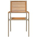 KRZESŁA OGRODOWE SKŁADANE 2 SZTUKI KOLOR MUSZTARDOWY
