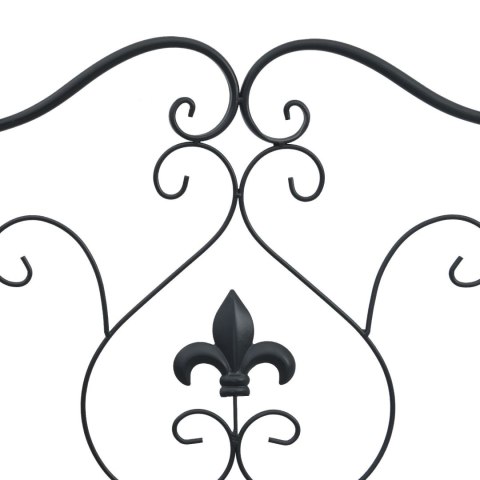 ŁAWKA OGRODOWA CZARNA METALOWA STANDARDOWA TRWAŁA