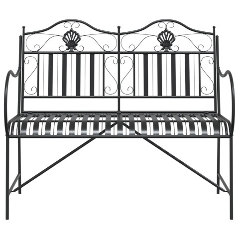 ŁAWKA METALOWA CZARNA METAL STANDARDOWA WSTAWKI DEKORACYJNE