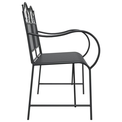 ŁAWKA METALOWA CZARNA METAL STANDARDOWA WSTAWKI DEKORACYJNE