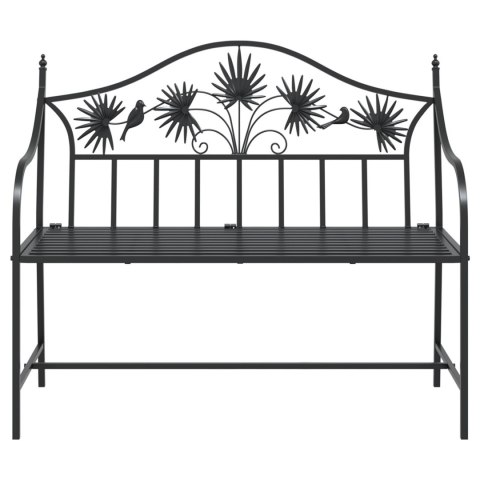 VINTAGE METAL BENCH CZARNY STAL MALOWANA PROSZKOWO STANDARD