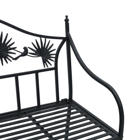 VINTAGE METAL BENCH CZARNY STAL MALOWANA PROSZKOWO STANDARD