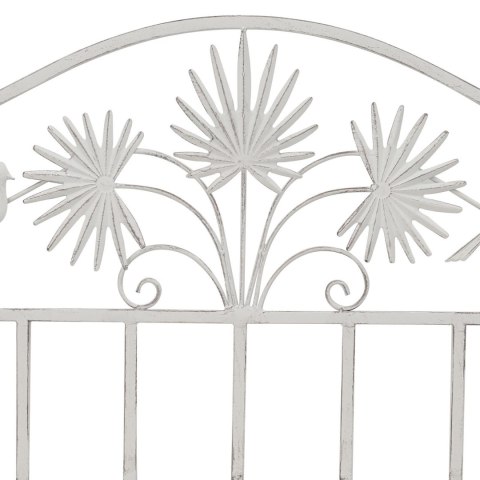 ŁAWKA BIAŁA METALOWA 104X 52,5X 89CM SOLIDNA ŁAWKA OGRODOWA