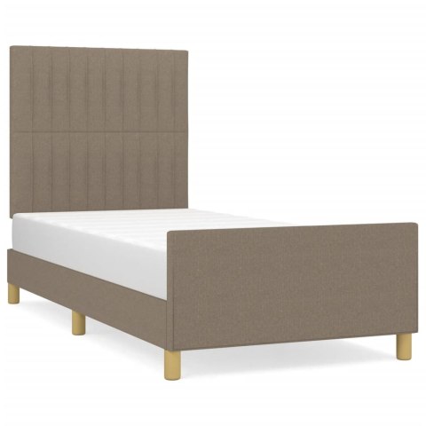 VidaXL Rama łóżka bez materaca Taupe 80x200 cm Tkanina