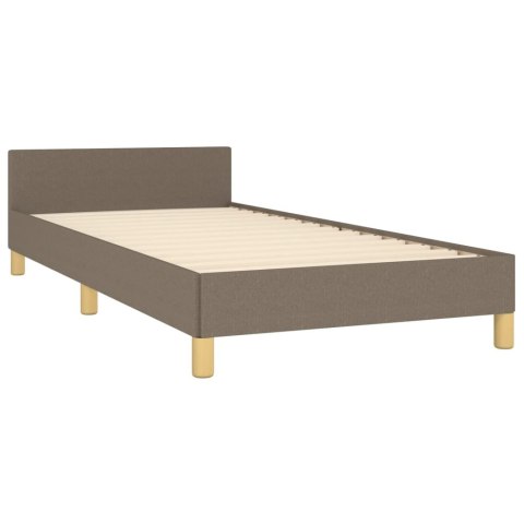 VidaXL Rama łóżka bez materaca Taupe 80x200 cm Tkanina