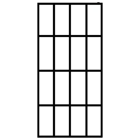 VidaXL Ścianka prysznicowa, mrożone szkło hartowane, 118 x 190 cm