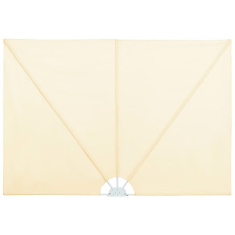 SKŁADANY PARAWAN TARASOWY KREMOWY 240X160CM