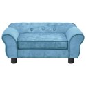 SOFA DLA PSA TURKUSOWA 72X45X30CM PLUSZOWA