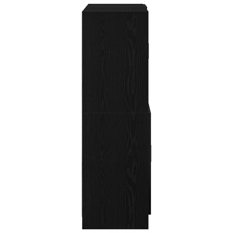 2 SZAFEK ZESTAW MEBLI KUCHENNYCH CZARNY