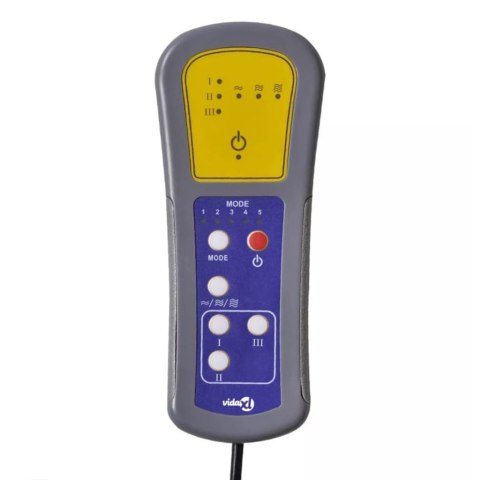 ELEKTRYCZNY FOTEL MASUJĄCY CZARNY SZTUCZNA SKÓRA