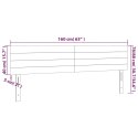 ZAGŁÓWEK DO ŁÓŻKA Z LED CIEMNONIEBIESKI 160X5X78/88CM AKSAMIT