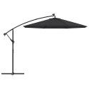 ZAMIENNE POKRYCIE PARASOLA OGRODOWEGO CZARNE 300CM 8 ŻEBER