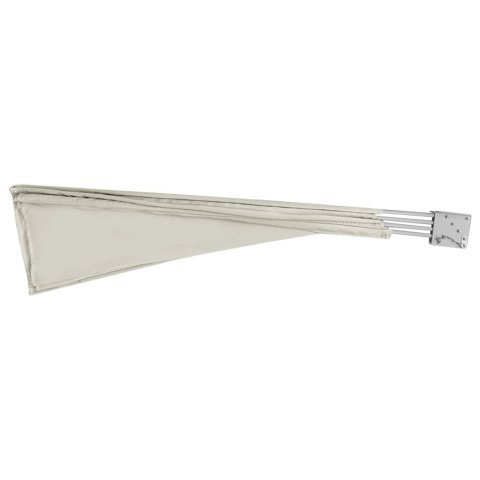 SKŁADANY PARAWAN BALKONOWY KREMOWY 210X210CM