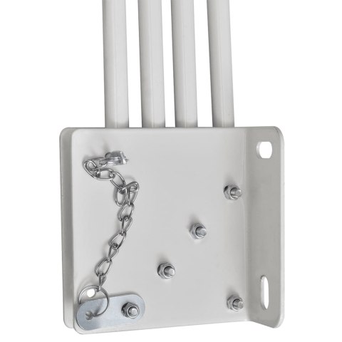 SKŁADANY PARAWAN BALKONOWY KREMOWY 210X210CM