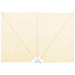 SKŁADANY PARAWAN TARASOWY KREMOWY 300X150CM