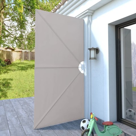 SKŁADANY PARAWAN TARASOWY KREMOWY 300X150CM