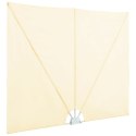 SKŁADANY PARAWAN TARASOWY KREMOWY 300X150CM