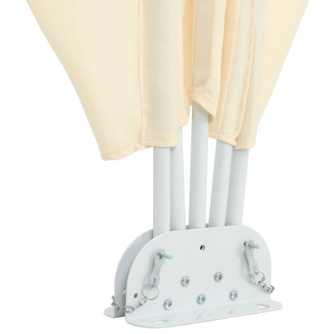 SKŁADANY PARAWAN TARASOWY KREMOWY 300X150CM