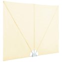SKŁADANY PARAWAN TARASOWY KREMOWY 400X200CM