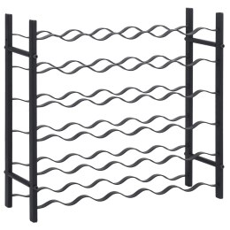 STOJAK NA 36 BUTELEK CZARNY ŻELAZNY