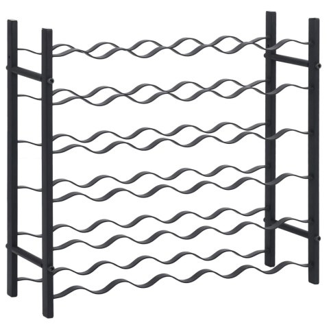 STOJAK NA 36 BUTELEK CZARNY ŻELAZNY