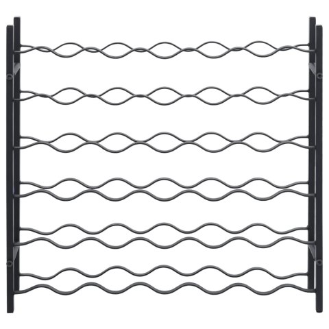 STOJAK NA 36 BUTELEK CZARNY ŻELAZNY