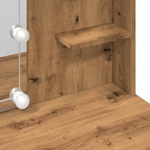 TOALETKA Z OŚWIETLENIEM LED DĄB ARTISAN 96X40X142CM