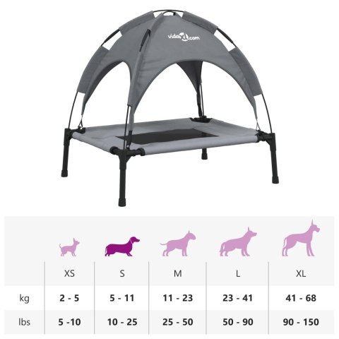 LEGOWISKO DLA PSA DO 11KG Z BALDACHIMEM 62X48X61CM OCHRONA PRZED SŁOŃCEM