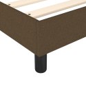 ŁÓŻKO KONTYNENTALNE Z MATERACEM BRĄZOWE TKANINA 80X200CM