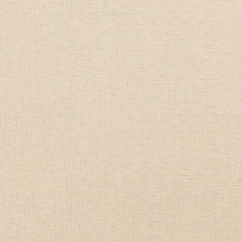 VidaXL Rama łóżka bez materaca, kremowa, 140x200 cm, obita tkaniną