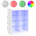 SZAFKA Z OŚWIETLENIEM LED BIAŁA 81X37X100CM