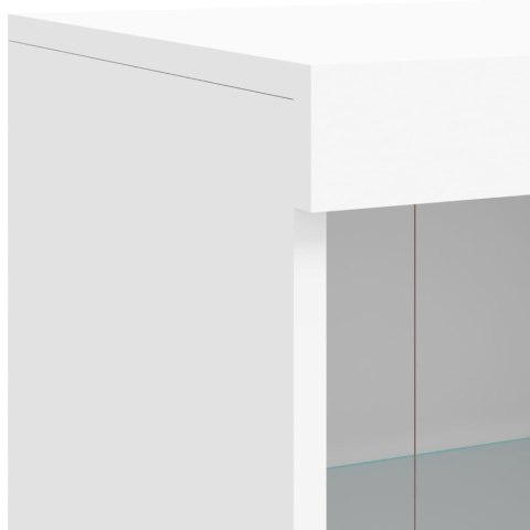 SZAFKA Z OŚWIETLENIEM LED BIAŁA 81X37X100CM