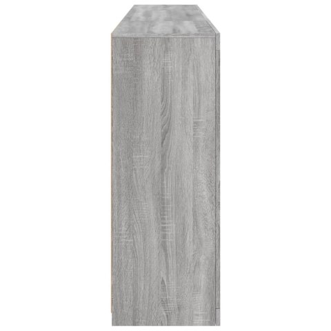 SZAFKA Z OŚWIETLENIEM LED SZARY DĄB SONOMA 202X37X100CM