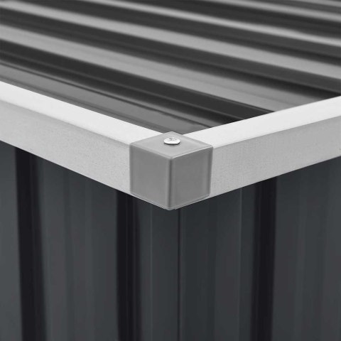 SKRZYNIA OGRODOWA DO PRZECHOWYWANIA ANTRACYTOWA 129X67X65CM