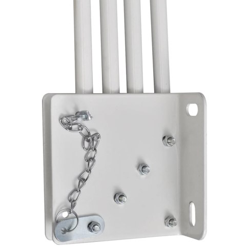 SKŁADANY PARAWAN BALKONOWY SZARY 140X140CM