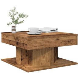 STOLIK KAWOWY STARE DREWNO 55X55X30CM