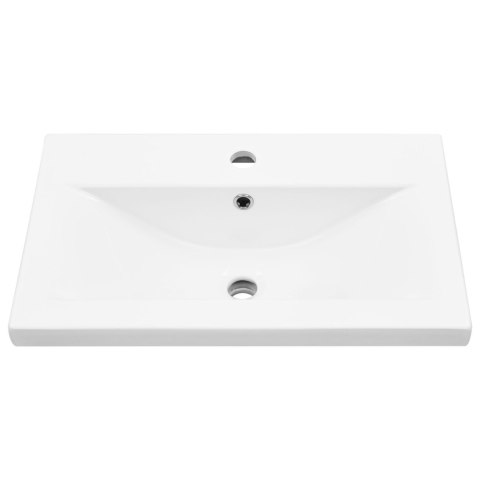 SZAFKA POD UMYWALKĘ Z WBUDOWANĄ MISĄ Z CZARNEGO DĘBU