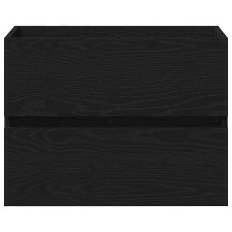 SZAFKA POD UMYWALKĘ Z WBUDOWANĄ MISĄ Z CZARNEGO DĘBU