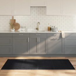 DYWAN PROSTOKĄTNY CZARNY 80X200CM BAMBUSOWY