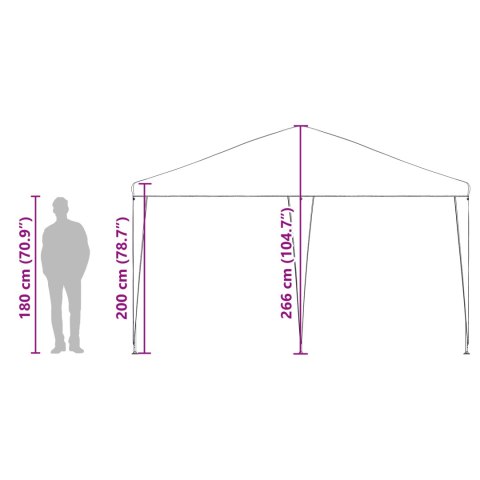 NAMIOT NA IMPREZĘ NIEBIESKI 4X4M PE
