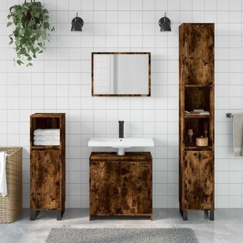 2-CZĘŚCIOWY ZESTAW MEBLI ŁAZIENKOWYCH PRZYDYMIONY DĄB