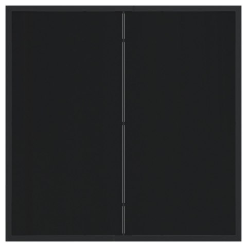 5-CZĘŚCIOWY ZESTAW STOŁOWY OGRODOWY Z PODUSZKAMI - CZARNY POLIRATTAN