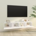 SZAFKI ŚCIENNE POD TV 2 SZT. BIAŁE 100X30X30CM