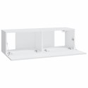 SZAFKI ŚCIENNE POD TV 2 SZT. BIAŁE 100X30X30CM